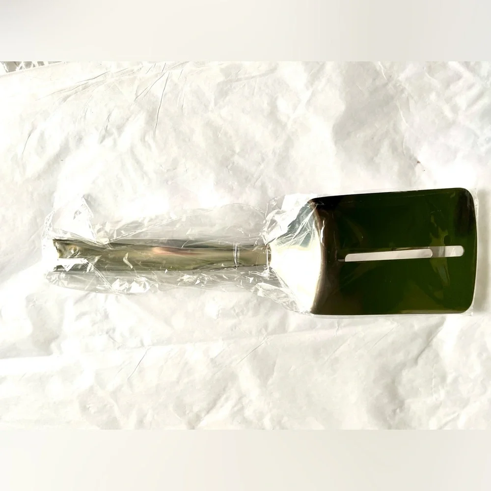 New! Stainless Steel 3 in 1 Spatula Double Flipper Tongs Smash Burger Pancakes